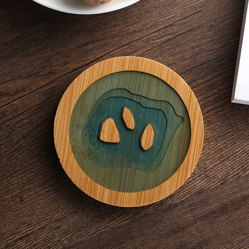 Bamboo Coasters Tea Cup Holder Insulation Pad