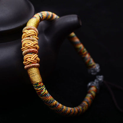 Dragon Boat Festival Colorful Rope Chinese Knot Hand Rope Braided Bracelet Women