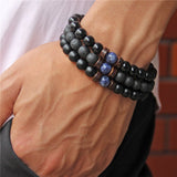 Men's Bracelet Imitated Obsidian Yoga Energy Bracelet