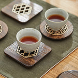 Wooden Coasters Desk Heat-resistant High-quality Carved Coaster