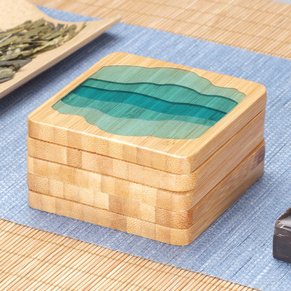 Resin Wood Carving Home Teacup And Tea Mat