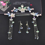 Chinese Plum Blossom and Apricot Leaf Fringe Hair Accessories-4