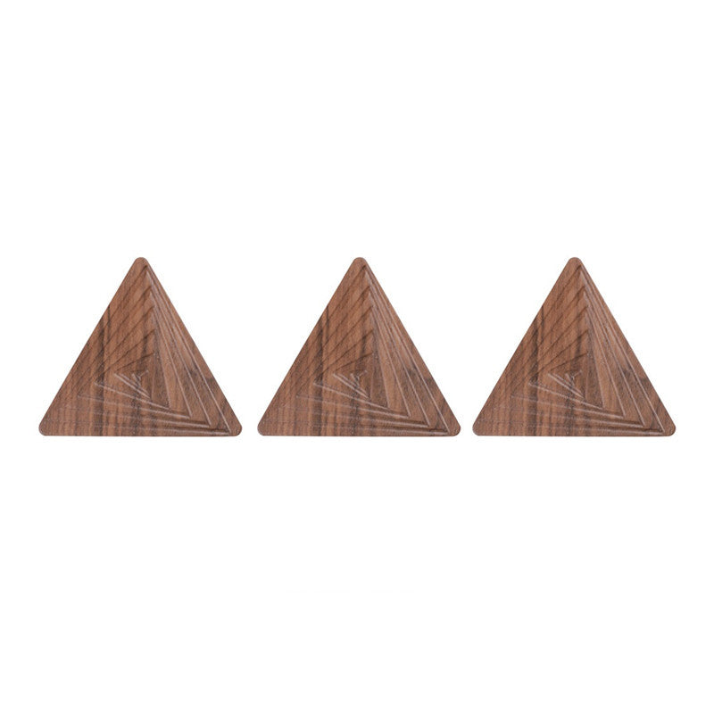 Black Walnut Geometric Tea Coasters Solid Wood Creative Cup Holder