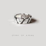 Personality Female Sea Dry Stone Couple Ring