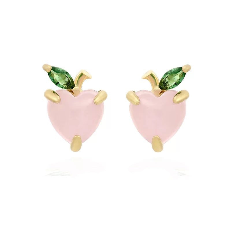 Lovely Tropical Fruit Earrings Female Diamond Earrings