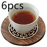 Wooden Coasters Desk Heat-resistant High-quality Carved Coaster