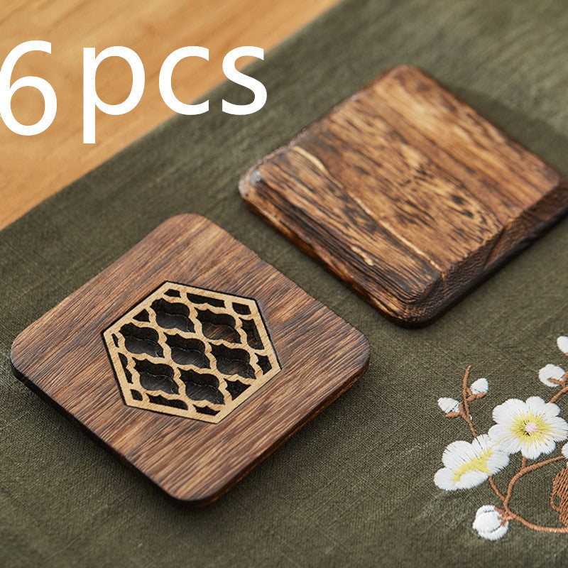 Wooden Coasters Desk Heat-resistant High-quality Carved Coaster