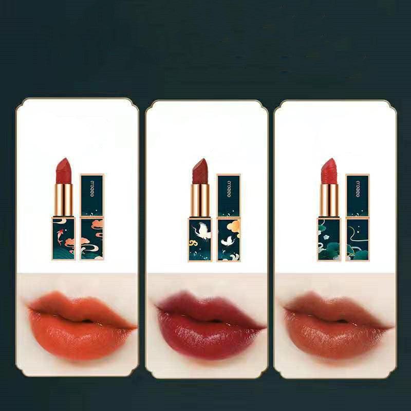 Chinoiserie Eyeshadow Carved Lipstick Set Afterglow Makeup Set-4