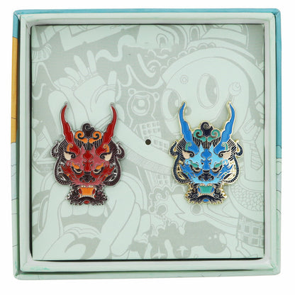 Original Creative Dragon Metal Brooch Enamel Jewelry Badge