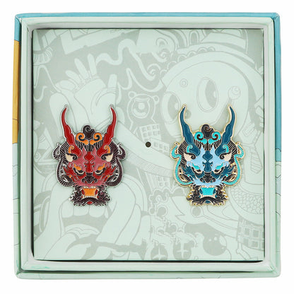 Original Creative Dragon Metal Brooch Enamel Jewelry Badge