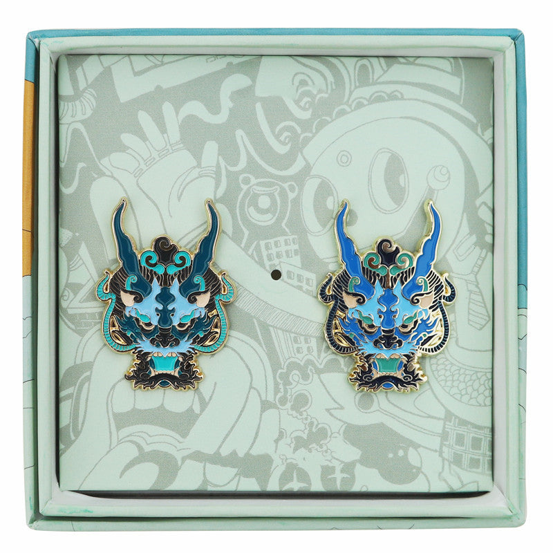 Original Creative Dragon Metal Brooch Enamel Jewelry Badge