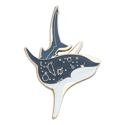 Ocean Shark Brooch Personality Original Design Metal Accessories