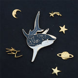 Ocean Shark Brosche Persönlichkeit Originales Design Metal Accessoires