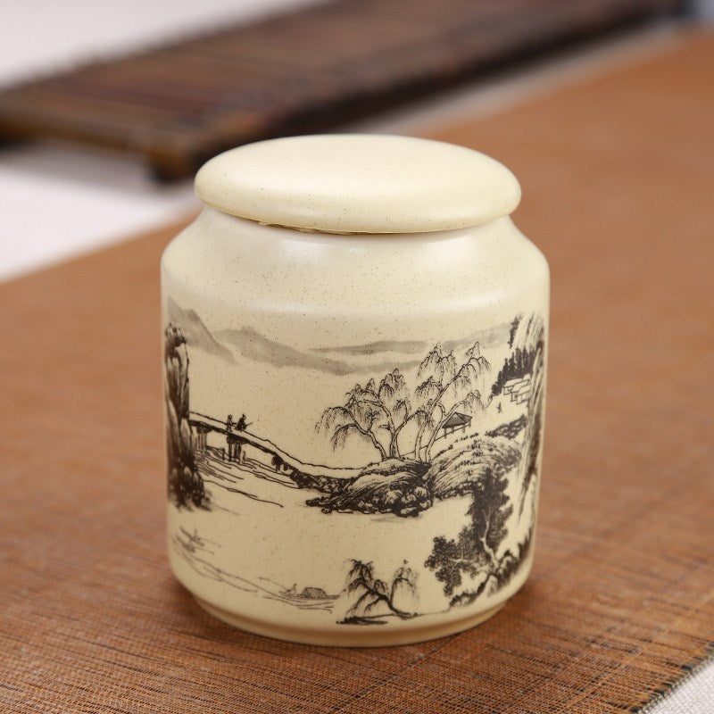 Ceramic Tea Caddy Kung Fu Tea Ceramics Tea Can Tea Room Teaware Accessories