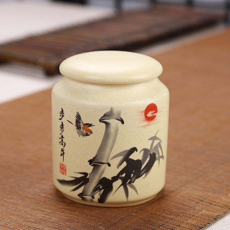 Ceramic Tea Caddy Kung Fu Tea Ceramics Tea Can Tea Room Teaware Accessories