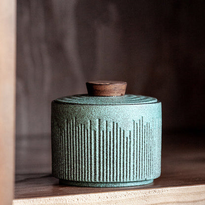 Stoneware Mini Tea Caddy Ceramic