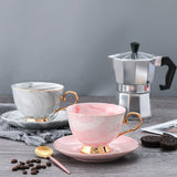 European-Style Creative Home Small Luxury Coffee Set Coffee Cup Set Ceramic Cup Men And Women Mug With Cup And Saucer