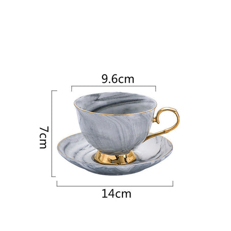 European-Style Creative Home Small Luxury Coffee Set Coffee Cup Set Ceramic Cup Men And Women Mug With Cup And Saucer