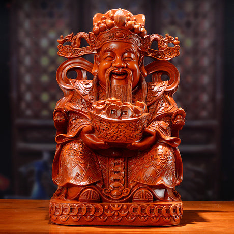 Gott der Vermögensdekoration Shajin Home Feureising Wohnzimmer Wen Vermögen Buddha Statue Eröffnung Kreatives Geschenk Gott des Reichtums