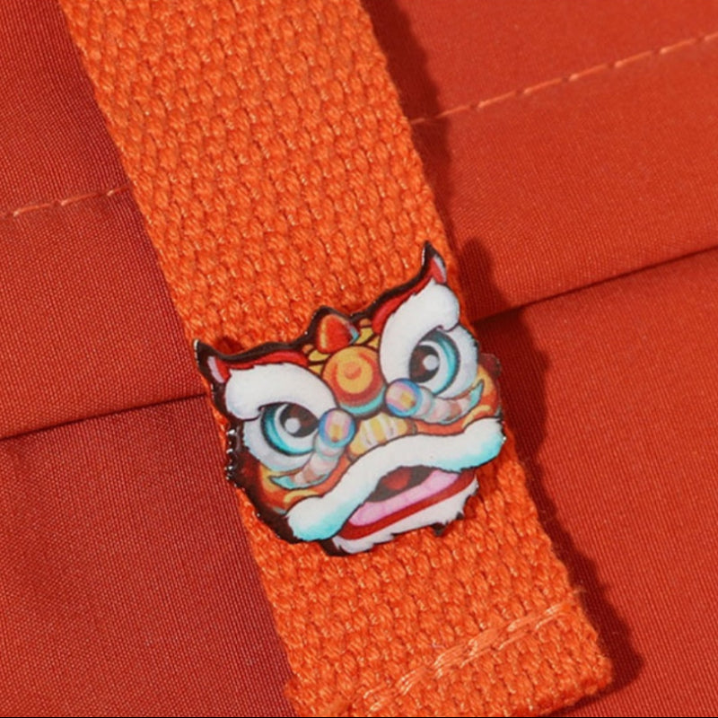 Chinese Style Lion Dance Brooch For Men and Women