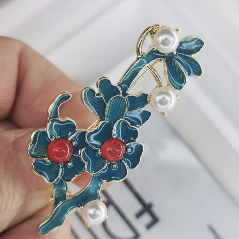 National Style Accessories Cloisonne Enamel Brooch