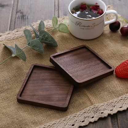 Creative Wooden Tea Cup Holder Beech Insulation Pad