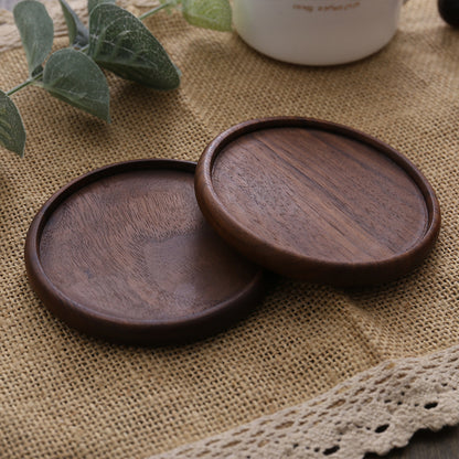 Creative Wooden Tea Cup Holder Beech Insulation Pad