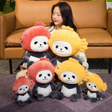 Cartoon Creative Fish Head Panda Doll Cushion-4