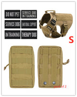 Military Tactical Dog Harness Adjustable Pet Dog Back