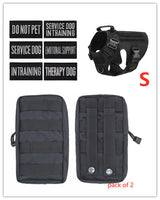 Military Tactical Dog Harness Adjustable Pet Dog Back