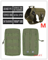 Military Tactical Dog Harness Adjustable Pet Dog Back