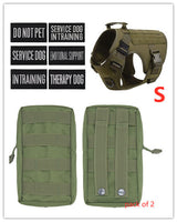 Military Tactical Dog Harness Adjustable Pet Dog Back