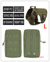 Military Tactical Dog Harness Adjustable Pet Dog Back