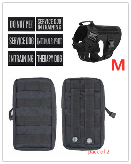 Military Tactical Dog Harness Adjustable Pet Dog Back