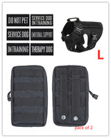 Military Tactical Dog Harness Adjustable Pet Dog Back