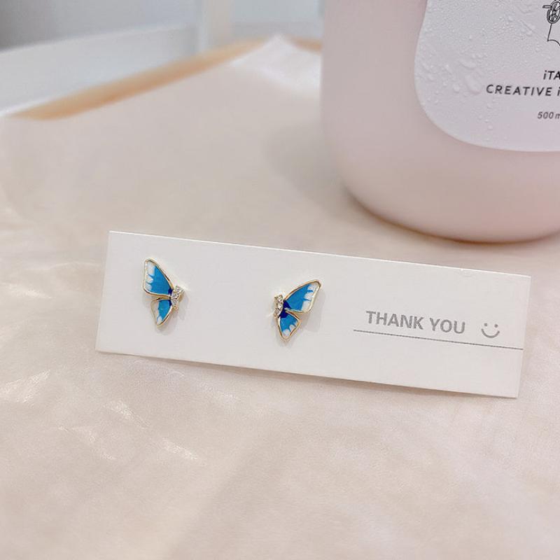 Butterfly Earrings Female Earrings New Style Small And Exquisite Earrings