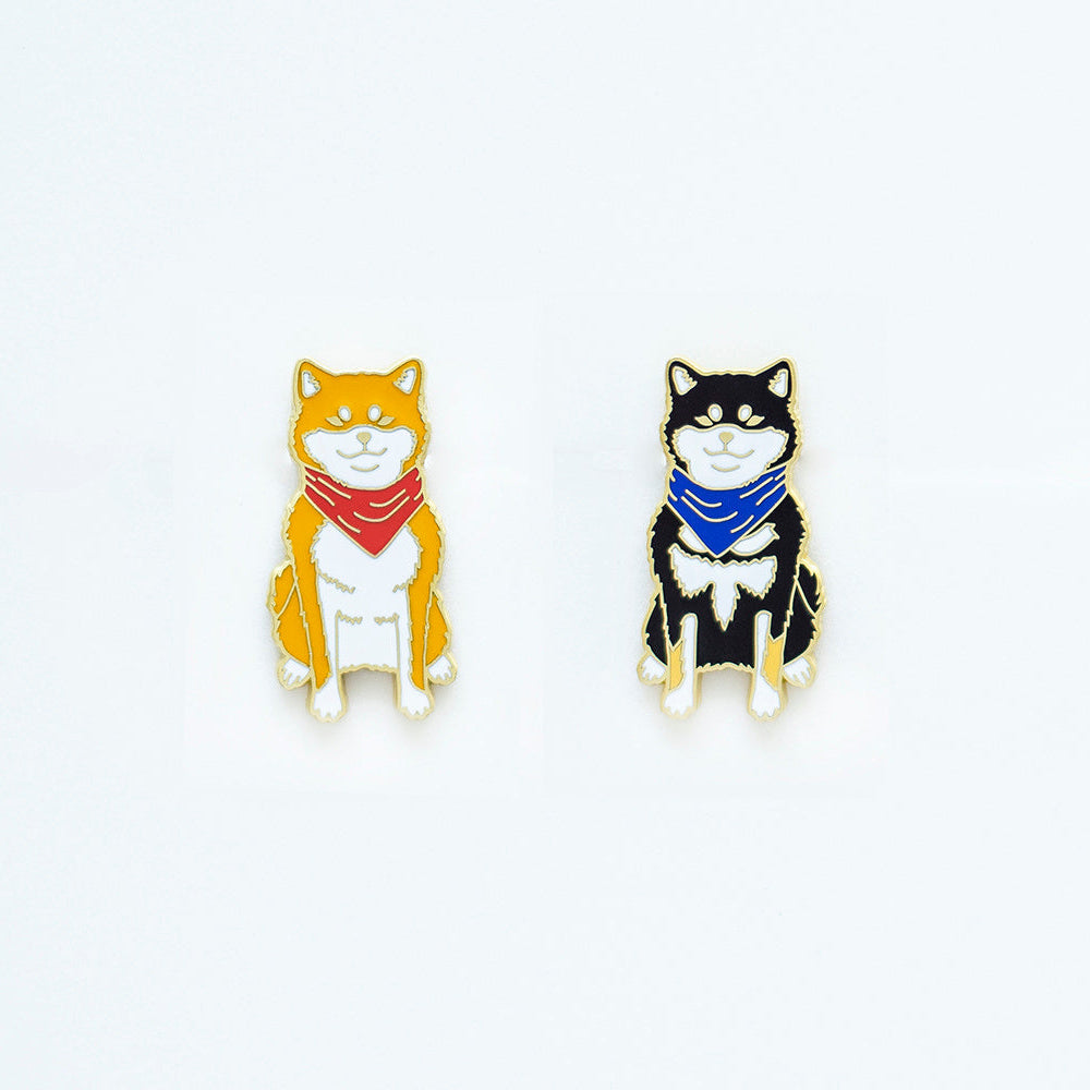 Cute Pet Shiba Inu Brooch Original Couple's Lapel Pin