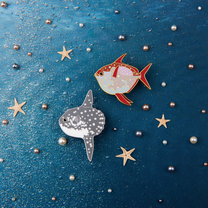 Moonfish Creative Original Brooch Couple Jewelry Vadge Pin