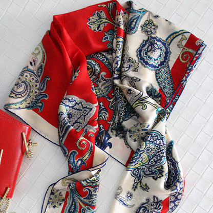 New Style Silk Scarf and Rich Cashew Nut Vine