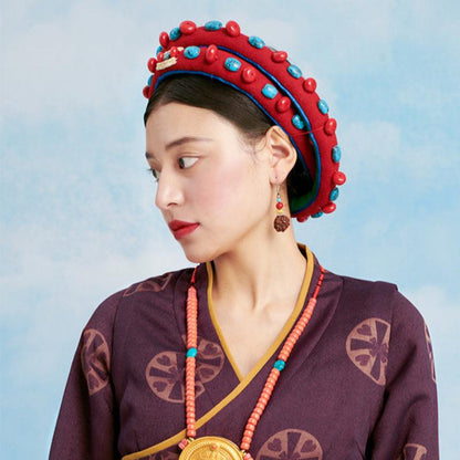 Tibetan headdress and hair accessories