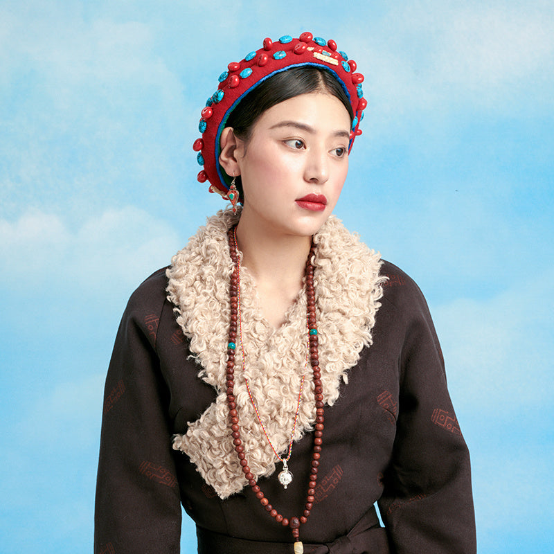 Tibetan headdress and hair accessories