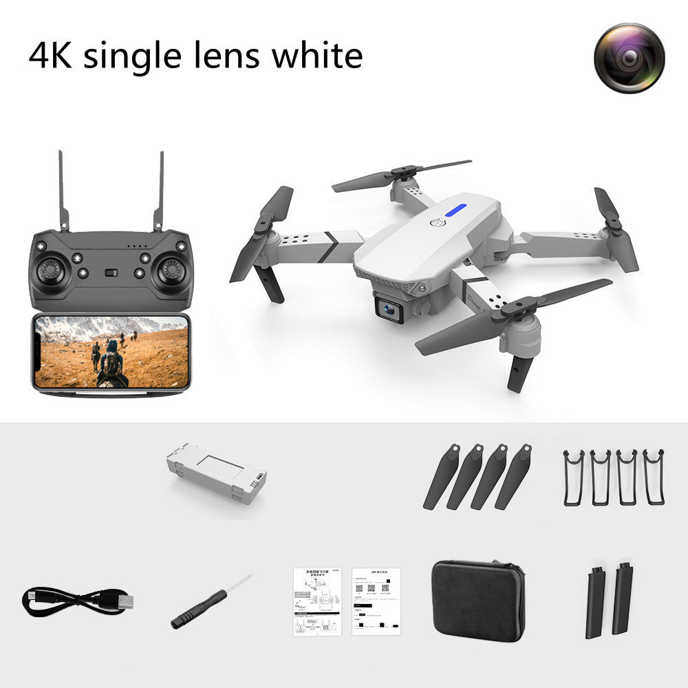 Dual-Lens Folding Drone Fixed-Height Quadcopter Aerial Drone