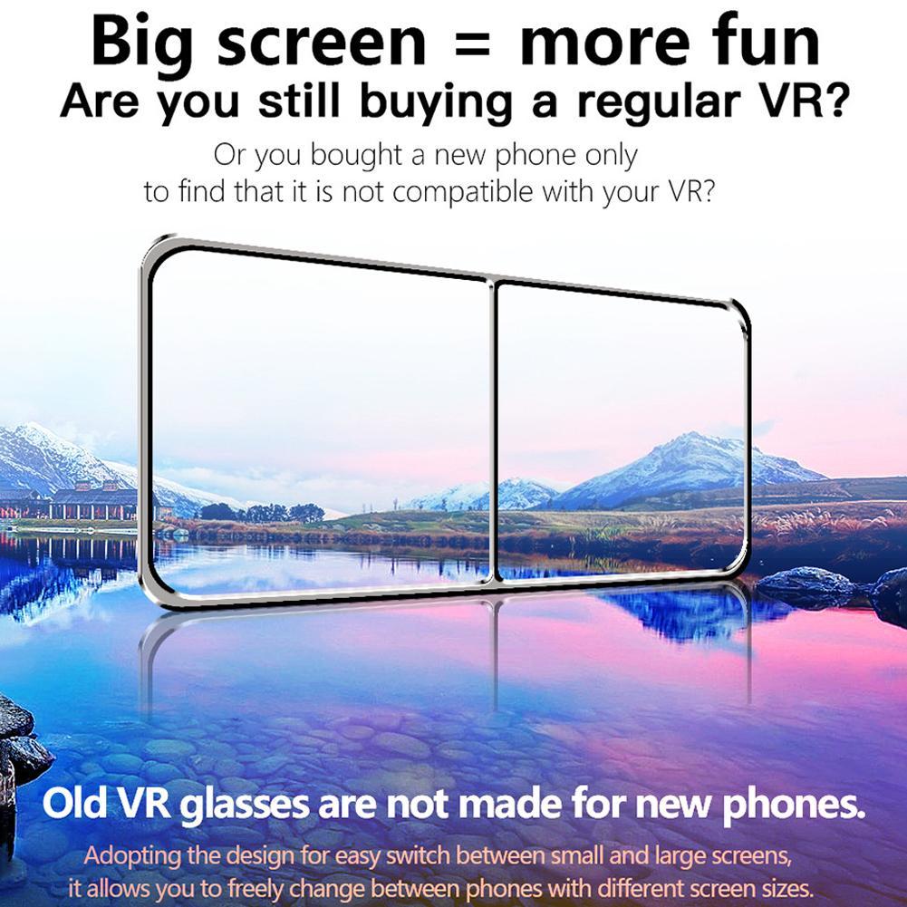 VR 3D Glasses Virtual Reality Support 0-800 Myopia for Smart Phone Headset