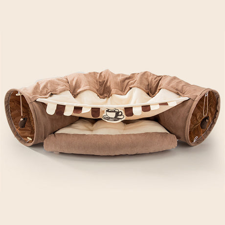 Multifunctional Cat Bed Durable Washable Collapsible Cat Tunnel