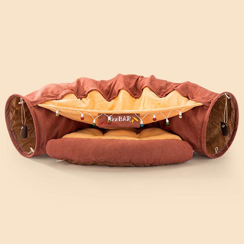 Multifunctional Cat Bed Durable Washable Collapsible Cat Tunnel