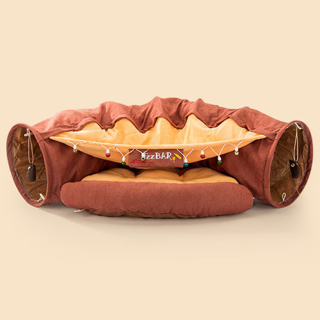 Multifunctional Cat Bed Durable Washable Collapsible Cat Tunnel