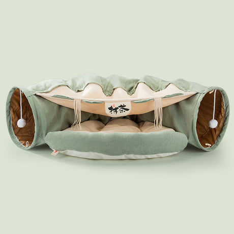 Multifunctional Cat Bed Durable Washable Collapsible Cat Tunnel