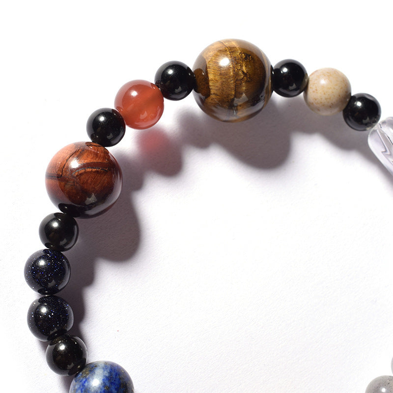 Planetary Bracelet Elastic Rope Natural Stone Bracelet