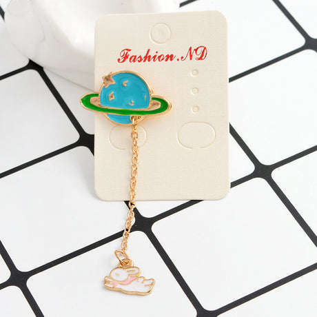 Persönlichkeit Creative Planet Serie White Rabbit Brosche Brosche