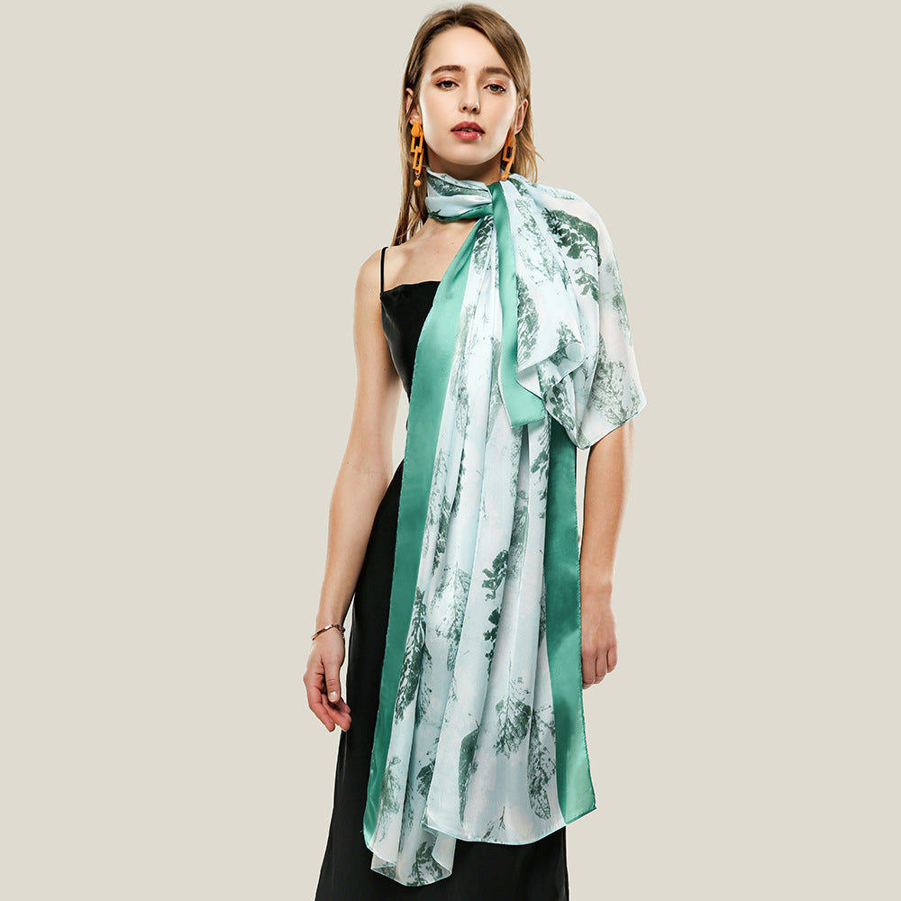 Polyester Satin Long Scarf